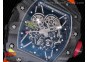 RM035-02 Rafael Nadal Forge Carbon Titanium Case KVF Best Edition Skeleton Dial Red on Orange Rubber Strap MIYOTA8215 V2