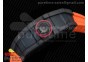 RM035-02 Rafael Nadal Forge Carbon Titanium Case KVF Best Edition Skeleton Dial Red on Orange Rubber Strap MIYOTA8215 V2