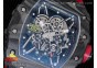 RM035-02 Rafael Nadal Forge Carbon Titanium Case KVF Best Edition Skeleton Dial Red on Red Rubber Strap MIYOTA8215 V2