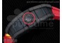 RM035-02 Rafael Nadal Forge Carbon Titanium Case KVF Best Edition Skeleton Dial Red on Red Rubber Strap MIYOTA8215 V2