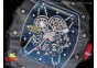 RM035-02 Rafael Nadal Forge Carbon Titanium Case KVF Best Edition Skeleton Dial Red on Black Rubber Strap MIYOTA8215 V2