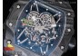 RM035-02 Rafael Nadal Forge Carbon Titanium Case KVF Best Edition Skeleton Dial Black on Black Rubber Strap MIYOTA8215 V2