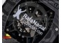 RM035-02 Rafael Nadal Forge Carbon Titanium Case KVF Best Edition Skeleton Dial White on Black Rubber Strap MIYOTA8215 V2