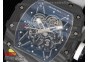 RM035-02 Rafael Nadal Forge Carbon Titanium Case KVF Best Edition Skeleton Dial White on White Nylon Strap MIYOTA8215