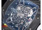 RM035-02 Rafael Nadal Forge Carbon Titanium Case KVF Best Edition Skeleton Dial White on Black Rubber Strap MIYOTA8215