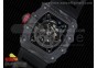 RM035-02 Rafael Nadal Forge Carbon Titanium Case KVF Best Edition Skeleton Dial Red on Black Rubber Strap MIYOTA8215