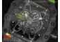 RM 035 Forge Carbon Black Inner Bezel Skeleton Dial on Green Nylon Strap MIYOTA9015