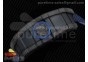 RM035-02 PSG Football Club Forged Carbon Caseback KVF Best Edition Skeleton Dial on Blue Nylon Strap MIYOTA8215