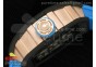 RM 036 Black RG Forge Carbon Bezel Skeleton Dial on Blue Rubber Strap A23J