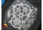 RM 036 White PVD Forge Carbon Bezel Skeleton Dial on Black Rubber Strap A23J