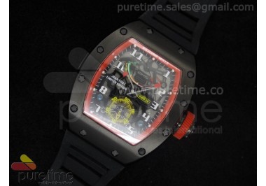 Richard Mille RM036 PVD/Red on Rubber Strap A23J