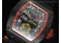 Richard Mille RM036 PVD/Red on Rubber Strap A23J