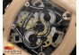 RM038 RG Green Inner Bezel Skeleton Dial on Black Rubber Strap Jap Quartz