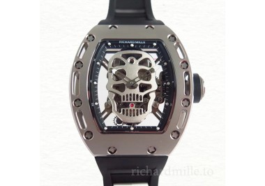 Richard Mille RM52-01 Mechanical Men Stainless Steel Rubber Band Watch