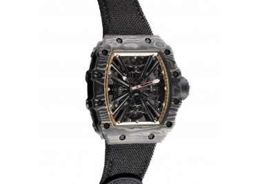 RM 012-01 Tourbillon NTPT Carbon on Black Nylon Strap