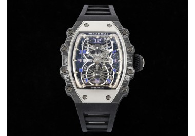 RM 021-01 Tourbillon Aerodyne on Black Rubber Strap