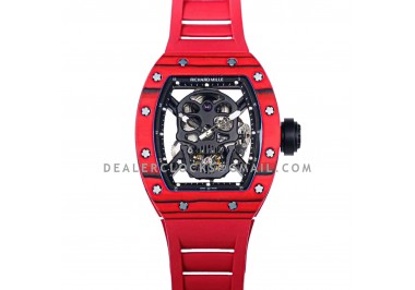 RM 052-01 Tourbillon Black Skull in Red NTPT Carbon