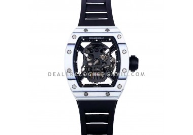 RM 052-01 Tourbillon Black Skull in White NTPT Carbon