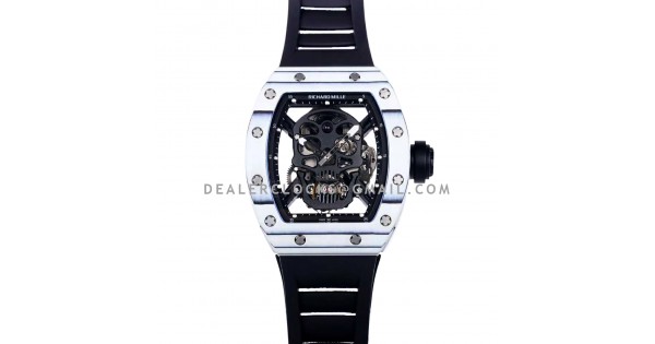 RM 052 01 Tourbillon Black Skull in White NTPT Carbon