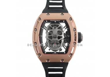 RM 052-01 Tourbillon Skull in Rose Gold