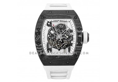 RM 055 Bubba Watson Americas Edition White Legend in NTPT on White Rubber Strap