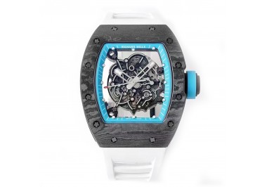 RM 055 Bubba Watson “Yas Marina Circuit” NTPT on White Rubber Strap RMUL2