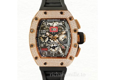 Richard Mille RM011 Mechanical Men Watch Rubber Band Diamond Bezel