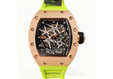 Richard Mille RM35 Men Mechanical Watch Skeleton Dial