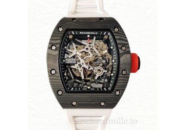 Richard Mille RM35 Mechanical Men Watch Skeleton Dial Rubber Band