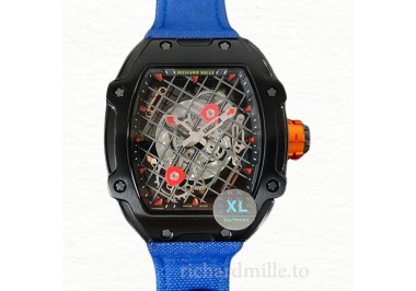 Richard Mille RM27-04 Mechanical Men Transparent Dial Nylon Strap Watch