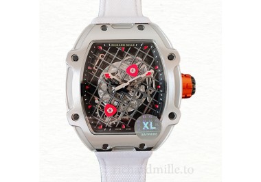 Richard Mille RM27-04 Men Mechanical Transparent Dial Nylon Strap Stainless Steel