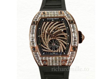 Richard Mille RM51-02 Ladies Mechanical Transparent Dial Rubber Band