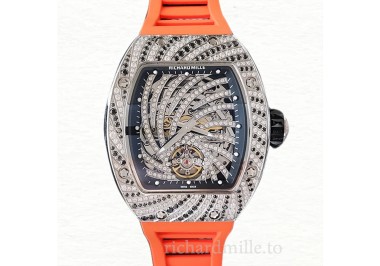 Richard Mille RM51-02 Ladies Mechanical Diamond Bezel Rubber Band