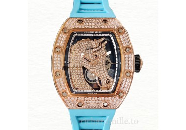 Richard Mille RM52-02 Men Mechanical Horse Dial Watch Rubber Band