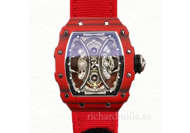 Richard Mille RM53-01 Men Mechanical Watch Transparent Dial