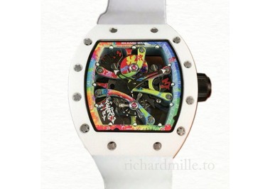 Richard Mille RM68-01 Hand Wind Men Transparent Dial Rubber Band