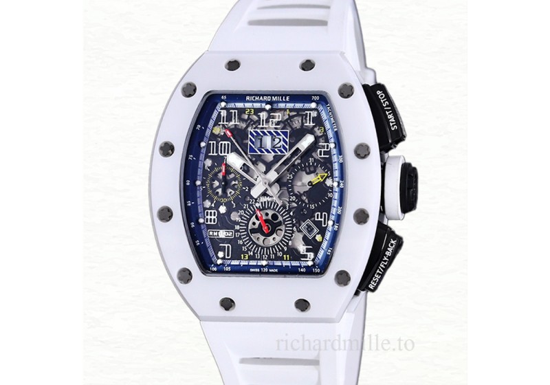 Richard Mille RM 011 Men Automatic Rubber Band Acrylic Transparent