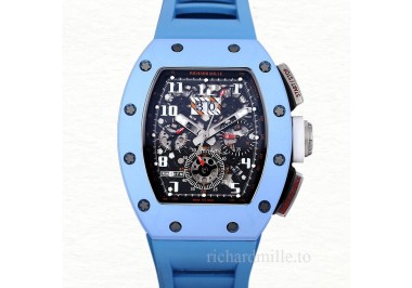 Richard Mille RM 011 Men Automatic Rubber Band Watch