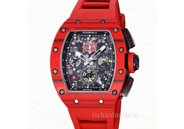 Richard Mille RM 011 Automatic Men Watch Transparent Dial