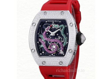 Richard Mille RM 026 Unisex Automatic Stainless Steel Rubber Band Watch