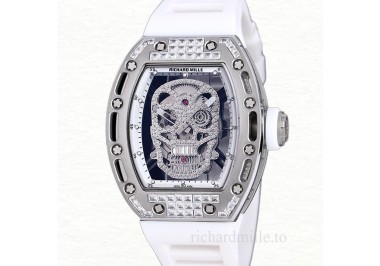 Richard Mille RM 052 Automatic Men Rubber Band Watch Stainless Steel