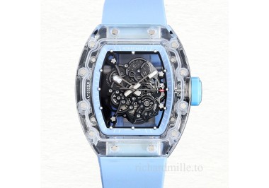 Richard Mille RM 055 Men Automatic Acrylic Transparent Dial Watch