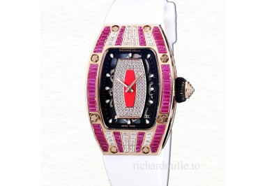 Richard Mille RM 07-01 Automatic Ladies Rubber Band Stainless Steel Watch