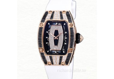 Richard Mille RM 07-01 Automatic Ladies Watch Black With Diamonds Dial