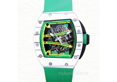 Richard Mille RM 61-01 Men Automatic Ceramics Bezel Rubber Band