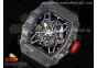 RM035-02 Real NTPT ZF 1:1 Best Edition Skeleton Dial on Black Rubber Strap NH05A V4