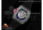 RM035-02 Real NTPT ZF 1:1 Best Edition Skeleton Dial on Black Rubber Strap NH05A V4