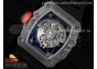 RM035-02 Real NTPT ZF 1:1 Best Edition Skeleton Dial on Black Rubber Strap NH05A V4