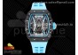 RM 53-01 Real Tourbillon Pablo Mac Donough JBF Best Edition on Blue Rubber Strap V2