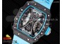 RM 53-01 Real Tourbillon Pablo Mac Donough JBF Best Edition on Blue Rubber Strap V2